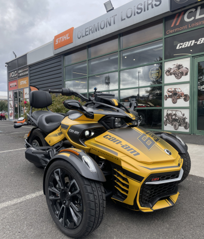 Spyder F3 S Can am occasion premium neuf clermont ferrand loisirs auvergne moto 3 roues jaune sport performance