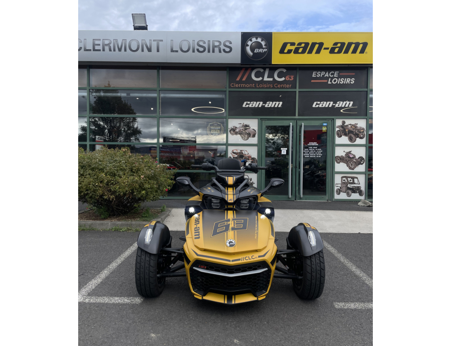Spyder F3 S Can am occasion premium neuf clermont ferrand loisirs auvergne moto 3 roues jaune sport performance