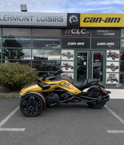 Spyder F3 S Can am occasion premium neuf clermont ferrand loisirs auvergne moto 3 roues jaune sport performance