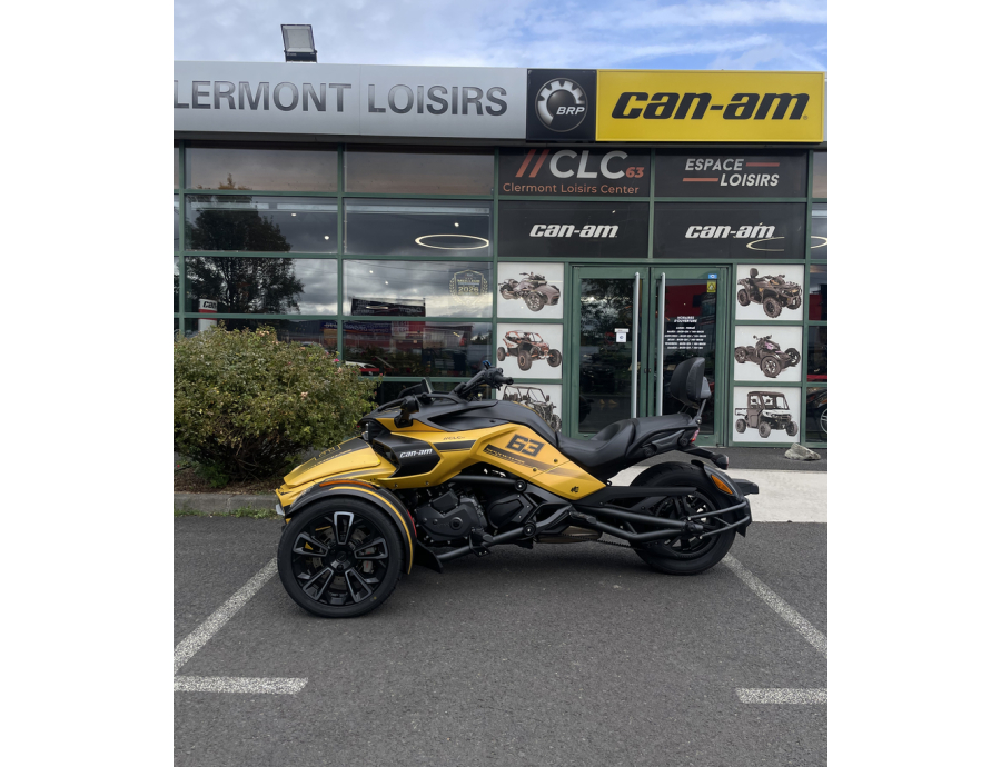 Spyder F3 S Can am occasion premium neuf clermont ferrand loisirs auvergne moto 3 roues jaune sport performance