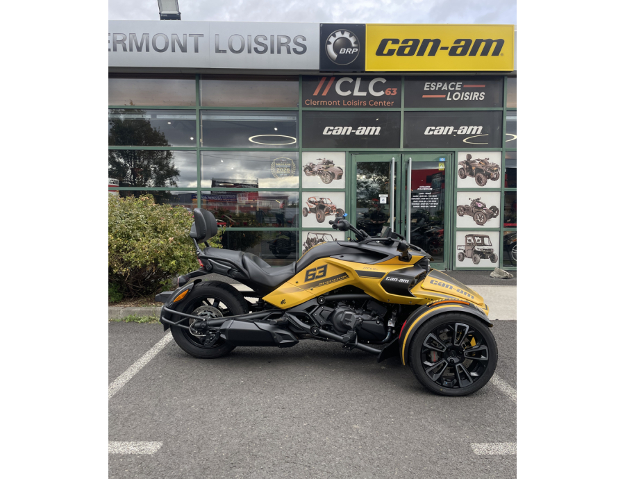 Spyder F3 S Can am occasion premium neuf clermont ferrand loisirs auvergne moto 3 roues jaune sport performance